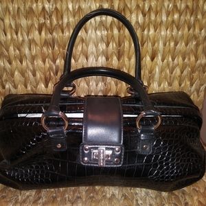 BCBG FAUX CROCK LEATHER PURSE